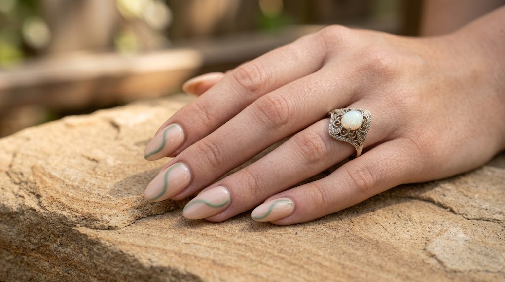 Sage Swirls Nude Base